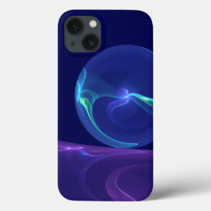 Leuchtend blaue violette Traum-Abstrakte Fraktal-K Case-Mate iPhone Hülle