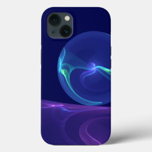 Leuchtend blaue violette Traum-Abstrakte Fraktal-K Case-Mate iPhone Hülle