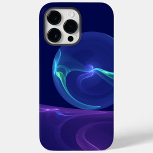 Leuchtend blaue violette Traum-Abstrakte Fraktal-K Case-Mate iPhone 14 Pro Max Hülle