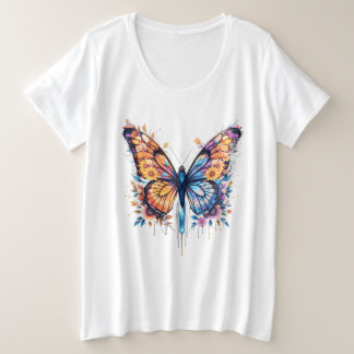 Leuchtend blühend große größe T-Shirt