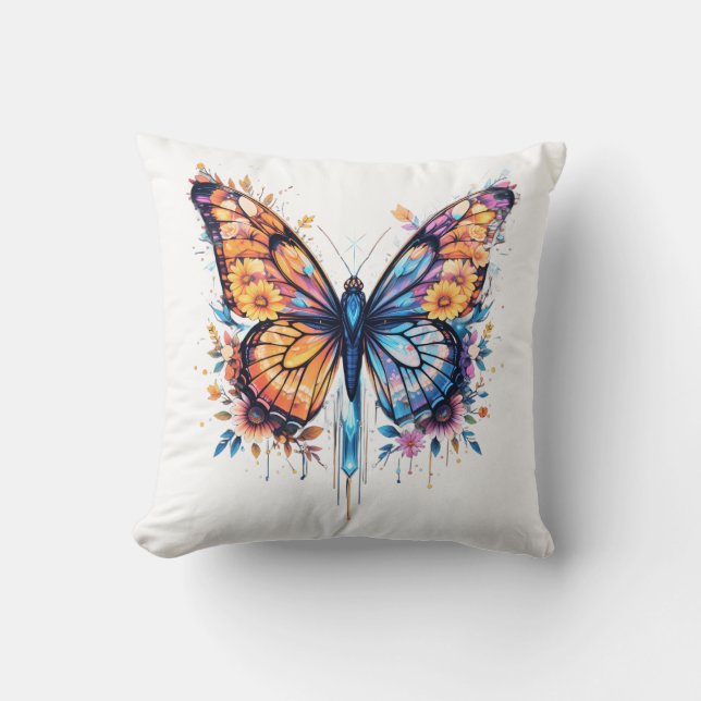 Leuchtend blühend kissen (Vorderseite)