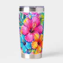 LEUCHTEND BUNTE SOMMER-TROPISCHE HIBISKUSBLÜTEN