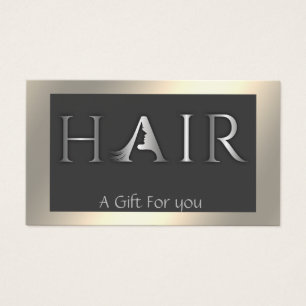 Leuchtend elegantes Geschenkgutschein für Haare