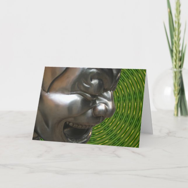 Leuchtend glücklich karte (Vorderseite)