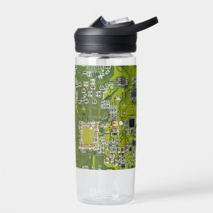 Leuchtend grüne Computergehäuse Trinkflasche