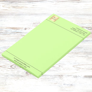 Leuchtend grünes Firmenlogo Post-it Klebezettel