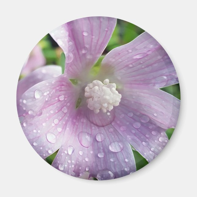 Leuchtend Lila Magnet (Vorne)