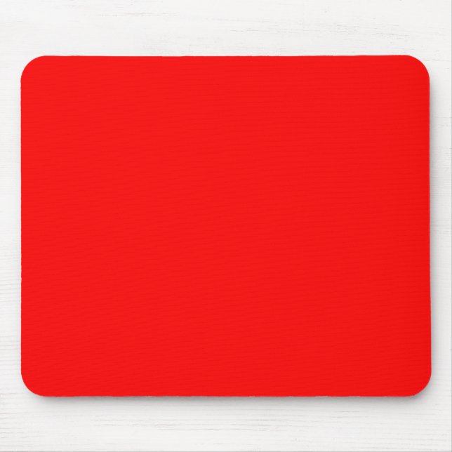 Leuchtend Rot Mousepad (Vorne)