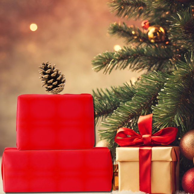 leuchtend rote Farbe Geschenkpapier (Von Creator hochgeladen)