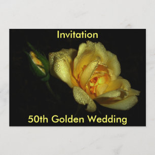 leuchtende, 50. goldene Hochzeit, Einladung
