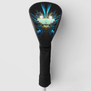 Leuchtende Augen Leuchtende blaue Kreatur Golf Headcover