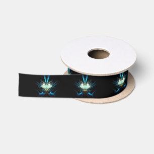 Leuchtende Augen Leuchtende blaue Kreatur Satinband