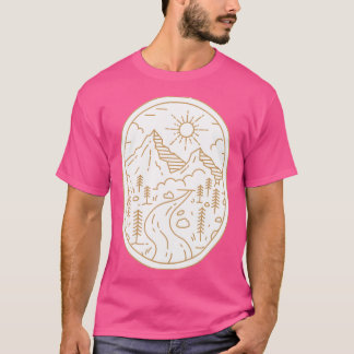 Leuchtende Berge aktiv T-Shirt