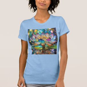 Leuchtende blühende Lotusblume T-Shirt