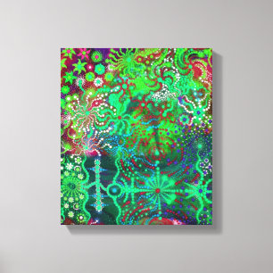Leuchtende Blume Canvas Leinwanddruck
