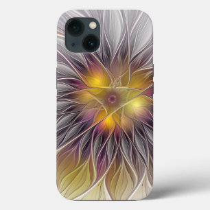 Leuchtende bunte Blume, abstrakter moderner Frakta Case-Mate iPhone Hülle