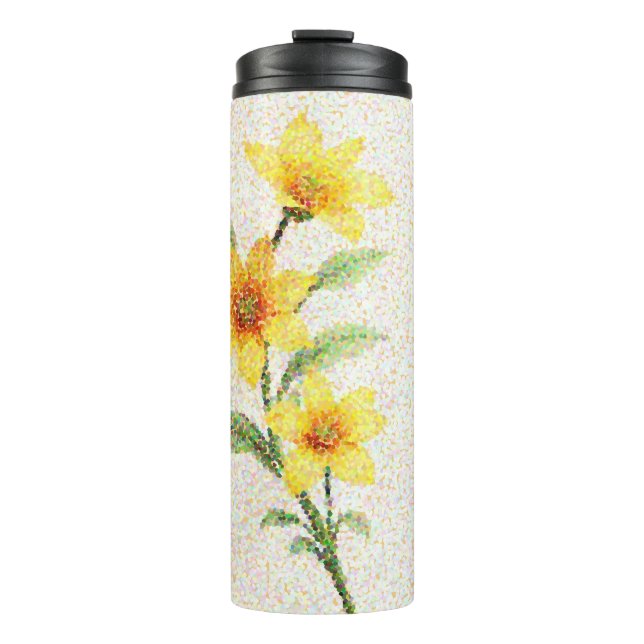 Leuchtende Dotwork Thermosbecher (Vorderseite)