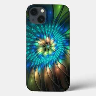Leuchtende Fantasie-Blume, buntes Abstraktes Frakt Case-Mate iPhone Hülle