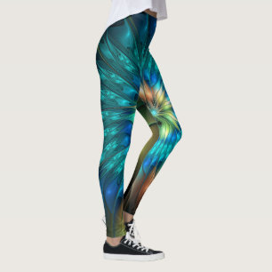 Leuchtende Fantasie-Blume, buntes Abstraktes Frakt Leggings