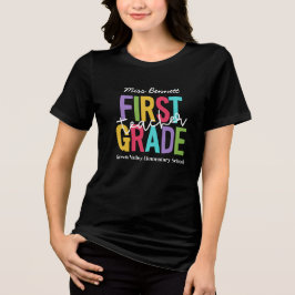 Leuchtende Farben für die Lehrerin der ersten Klas Tri-Blend Shirt