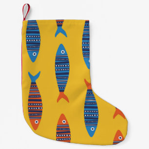 Leuchtende Fische Unterwasser-Lebensanzeige Kleiner Weihnachtsstrumpf