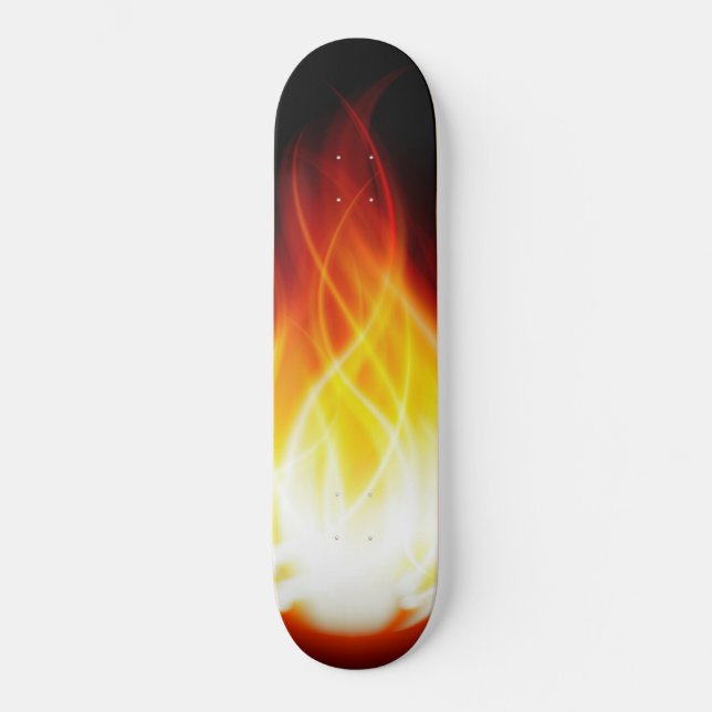 Leuchtende Flammen-Skateboard Skateboard (Vorderseite)