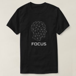 Leuchtende geometrische Denkweise Linienkunst T-Shirt