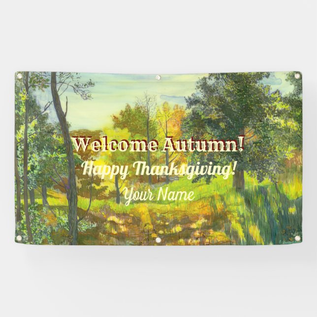 Leuchtende Herbstfarbe Banner (Horizontal)