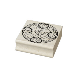 Leuchtende Herzen Gummistempel