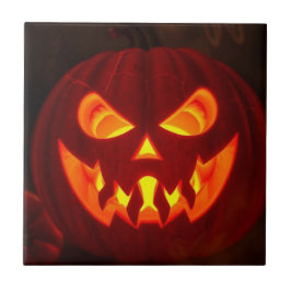 Leuchtende Jack-O-Lantern Halloween-Keramikfliese Fliese