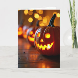 Leuchtende Jack O Lanterns Karte