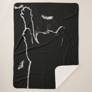 Leuchtende Kätzin Sherpadecke