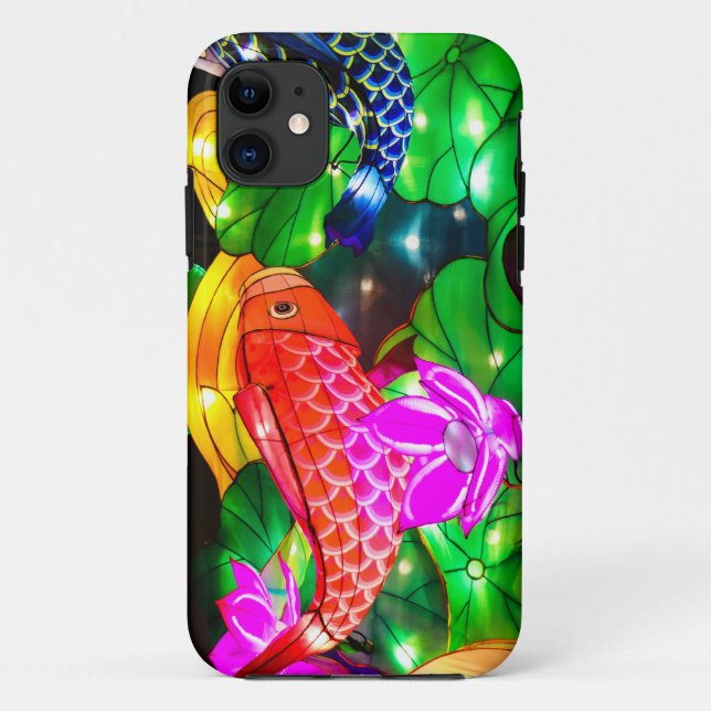 Leuchtende Koi Case-Mate iPhone Hülle (Rückseite)