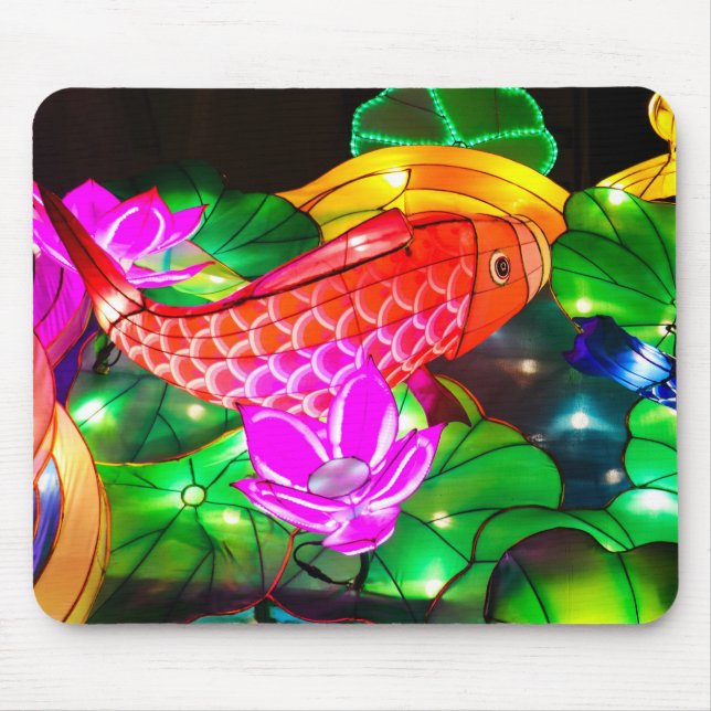 Leuchtende Koi Mousepad (Vorne)