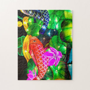 Leuchtende Koi Puzzle