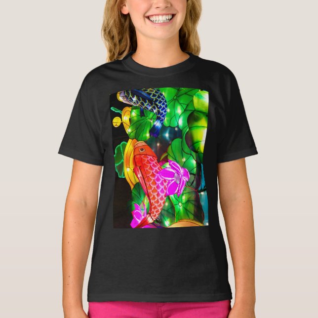 Leuchtende Koi T-Shirt (Vorderseite)
