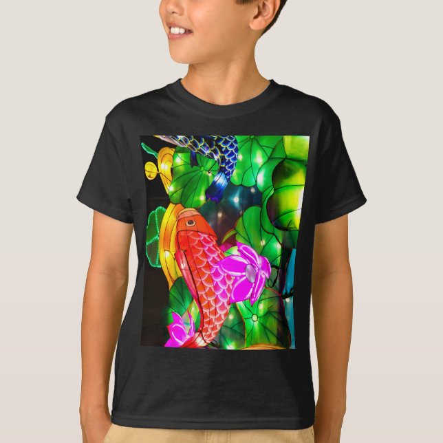 Leuchtende Koi T-Shirt (Vorderseite)