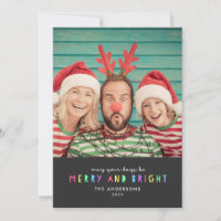 Leuchtende Lichter auf der Foto-Karte "Slate Singl