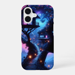 Leuchtende Liebe: "Neon-Nächte und endlose Träume" iPhone 16 Hülle