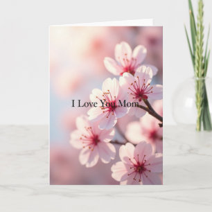 Leuchtende Mama ich liebe dich Karte