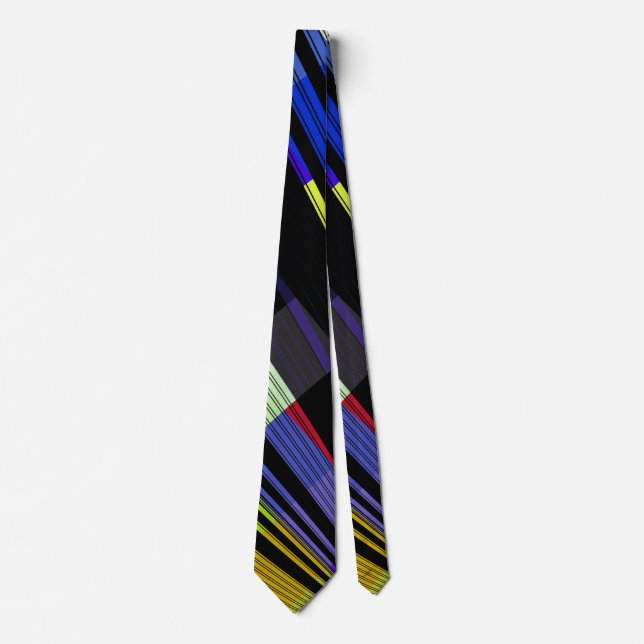 Leuchtende, mehrfarbige Streifen Krawatte (Vorderseite)