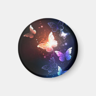 Leuchtende Nachtfalter Magnet
