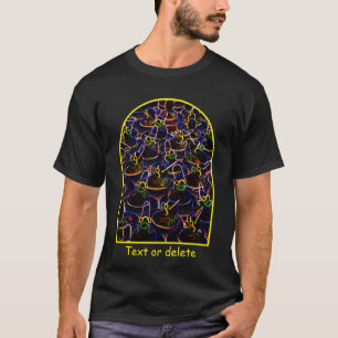 Leuchtende Neon-Gummienten Personalisiert T-Shirt