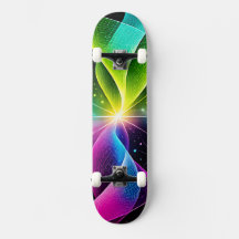Leuchtende Neon-Regenbogen-Abstract-Energiewelle