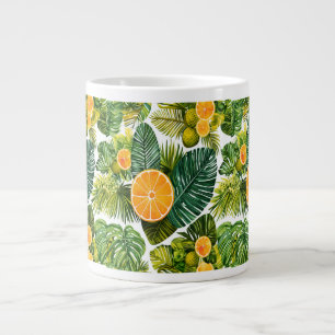Leuchtende Orangengarten-Melodie Jumbo-Tasse