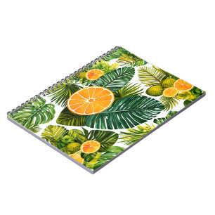 Leuchtende Orangengarten-Melodie Notizblock
