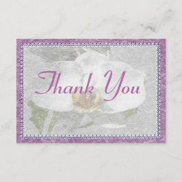 Leuchtende Orchidee danken Ihnen Dankeskarte