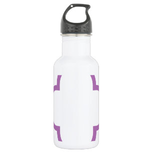 Leuchtende Orchidee des Klee-Muster-1 Edelstahlflasche