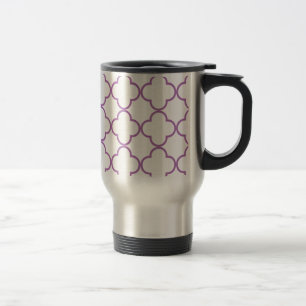 Leuchtende Orchidee des Klee-Muster-1 Reisebecher