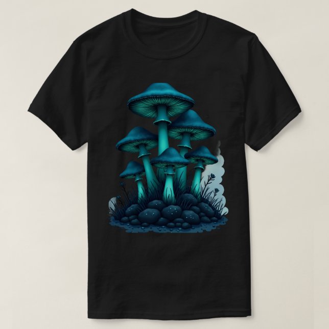 Leuchtende Pilze T-Shirt (Design vorne)